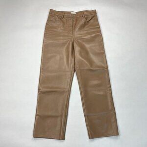 Wilfred Melina High-waisted Vegan Leather Pants Women 8 Zip‎ Closure 5 Pocket